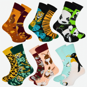 Veveričkové Nepárové Ponožky | 6 PÁROV [40-46]