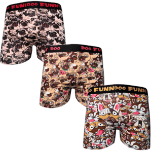 Sada Boxeriek So Psíkmi | 3 Kusy [M-2XL]