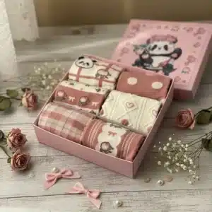 Dámska Darčeková Krabica | RUŽOVÁ – 6 PÁROV [35–41]