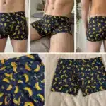 Tmavomodré bambusové boxerky s banánmi – ilustračné foto